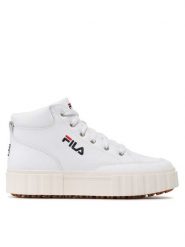 Fila Sneakersy Sandblast Mid Wmn FFW0187.10004 Biały. Białe obuwie sportowe damskie Fila, ze skóry, bez zapięcia. Za 449.99 zł.