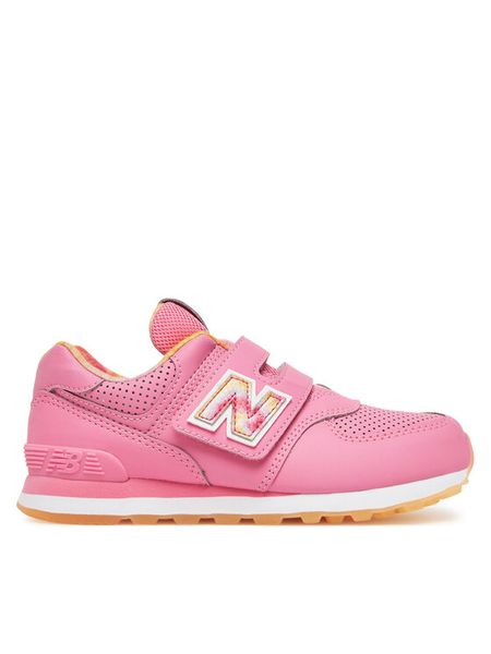 New Balance Sneakersy PV574KP Różowy. Czerwone buty sportowe dziewczęce New Balance, bez wzorów, ze skóry, bez zapięcia. Za 189.99 zł.