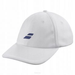 Czapka tenisowa juniorska Babolat Pure Logo Cap biała. Białe czapki damskie BABOLAT, na jesień, bez wzorów. Za 67.00 zł.