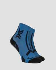 Skarpety unisex X-Socks TRAILRUN DISCOVER ANKLE MINERAL BLUE/X BLACK A016. Niebieskie skarpetki damskie X Socks, bez wzorów, z włókna. Za 109.99 zł.