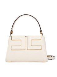 Elisabetta Franchi Torebka BS-07A-66E2-V360 Kremowy. Białe kuferki damskie Elisabetta Franchi, bez wzorów, ze skóry, bez dodatków. Za 1,539.00 zł.