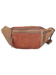 SPARWELL Skórzana saszetka w kolorze beżowo-jasnobrązowym - 32 x 14 x 7 cm rozmiar: onesize. Brązowe nerki i saszetki damskie SPARWELL, bez wzorów, z materiału. Za 165.99 zł.