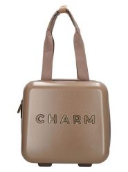 Charm Kosmetyczka w kolorze jasnobrązowym - 32 x 30 x 18 cm rozmiar: onesize. Brązowe kosmetyczki damskie Charm, bez wzorów, z materiału. Za 173.99 zł.