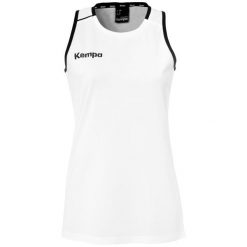 Damska koszulka typu tank top Kempa Player. Białe bluzki damskie Kempa, xl, bez wzorów, sportowe, bez kołnierzyka, bez ramiączek. Za 119.50 zł.