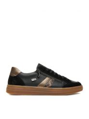 Remonte Sneakersy D2C04-03 Czarny. Czarne obuwie sportowe damskie Remonte, ze skóry, bez zapięcia. Za 339.99 zł.