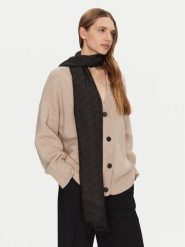 Guess Szal AW5278 MOD03 Czarny. Czarne szaliki damskie Guess, z aplikacjami, z materiału. Za 259.99 zł.