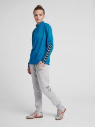 Bluza do piłki nożnej damska Hummel demi-zip hml AUTHENTIC. Niebieskie bluzy damskie Hummel, xl, bez wzorów, z materiału, bez kaptura. Za 203.95 zł.