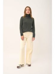 Just Cashmere Kaszmirowy sweter "Ava" w kolorze khaki rozmiar: L. Brązowe golfy damskie Just Cashmere, l, bez wzorów, z kaszmiru, bez ramiączek. Za 348.08 zł.