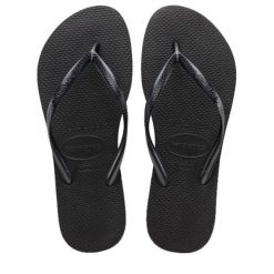 Klapki Havaianas Model 4000030 Kolor Czarny. Czarne klapki damskie Havaianas, bez wzorów, z gumy, bez obcasa, bez zapięcia. Za 71.99 zł.