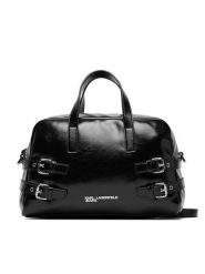 Karl Lagerfeld Jeans Torebka B1W30158 Czarny. Czarne torebki klasyczne damskie Karl Lagerfeld Jeans, z jeansu, bez dodatków. Za 769.99 zł.