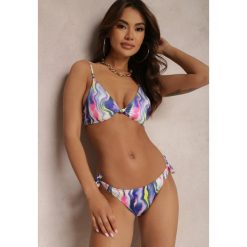 Niebieskie Bikini Iomano. Niebieskie bikini Renee, bez wzorów, z tkaniny. Za 39.99 zł.