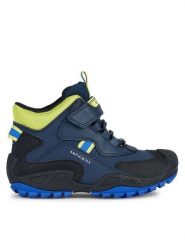 Geox Śniegowce J New Savage Boy B A J261WB 050BU CF43S M Granatowy. Niebieskie buty zimowe chłopięce Geox, ze skóry, bez zapięcia. Za 329.99 zł.