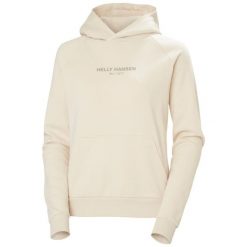 Bluza damska Helly Hansen Core. Białe bluzy damskie Helly Hansen, na lato, uniwersalny, bez wzorów, z bawełny, bez kaptura. Za 392.00 zł.