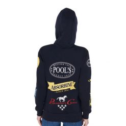 Bluza z kapturem unisex z logo. Niebieskie bluzy damskie POOL'S, xl, bez wzorów, z bawełny, z kapturem. Za 568.50 zł.