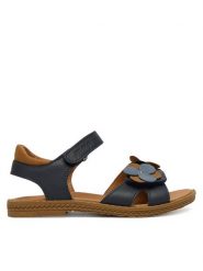 Primigi Sandały 1386900 M Granatowy. Niebieskie sandały dziewczęce Primigi, ze skóry, bez obcasa, bez zapięcia. Za 209.99 zł.