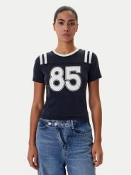 Tommy Jeans T-Shirt DW0DW22760 Granatowy. Niebieskie t-shirty damskie Tommy Jeans, l, bez wzorów, z bawełny, bez kołnierzyka. Za 189.99 zł.