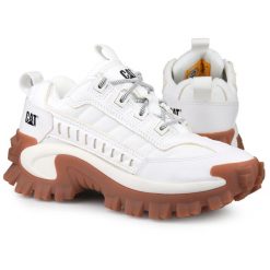 Buty sportowe do chodzenia Caterpillar ECO INTRUDER. Białe obuwie sportowe casual damskie Caterpillar, trekkingowe. W wyprzedaży za 359.00 zł.