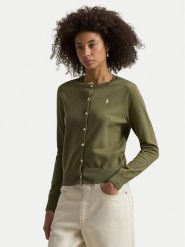 Polo Ralph Lauren Kardigan 211971871501 Khaki Slim Fit. Brązowe kardigany damskie Polo Ralph Lauren, m, bez wzorów, z bawełny. Za 859.99 zł.