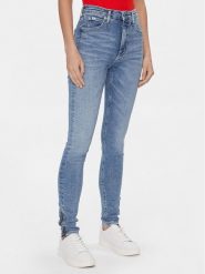 Calvin Klein Jeans Jeansy J20J222773 Niebieski Super Skinny Fit. Niebieskie jeansy damskie Calvin Klein Jeans, bez wzorów, z bawełny. Za 449.99 zł.
