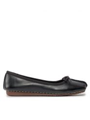 Clarks Baleriny Freckle Ice 203529294 Czarny. Czarne balerinki damskie Clarks, bez wzorów, ze skóry. Za 259.99 zł.