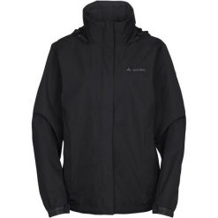 Damska kurtka wodoodporna VAUDE Escape Light. Czarne kurtki damskie Vaude, s, bez wzorów, z materiału, bez kaptura. Za 489.00 zł.