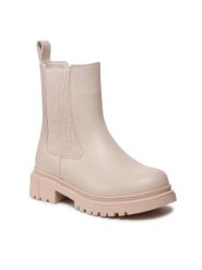 Nelli Blu Kozaki CS5819-03 Beżowy. Brązowe kozaki dziewczęce Nelli Blu, bez wzorów, ze skóry, bez obcasa, bez zapięcia. Za 99.99 zł.