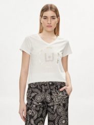 Liu Jo T-Shirt TA4137 J6040 Biały Regular Fit. Białe t-shirty damskie Liu Jo, s, bez wzorów, z bawełny, bez kołnierzyka. Za 229.99 zł.