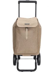 Beagles Wózek w kolorze beżowym na zakupy - 43 x 100 x 40 cm rozmiar: onesize. Brązowe shopper bag Beagles, bez wzorów, z materiału, bez dodatków. Za 217.99 zł.