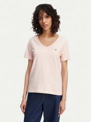 Gant T-Shirt Shield 4200750 Pomarańczowy jasny Regular Fit. Brązowe t-shirty damskie Gant, l, bez wzorów, z bawełny, bez kołnierzyka. Za 210.99 zł.