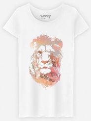 WOOOP Koszulka "Desert Lion" w kolorze białym rozmiar: XL. Białe koszulki damskie Wooop, xl, bez wzorów, z bawełny, bez kołnierzyka, bez ramiączek. Za 57.20 zł.