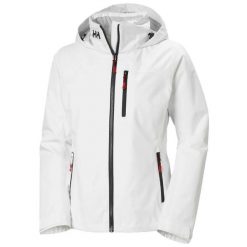 Damska wodoodporna kurtka z kapturem Helly Hansen Crew 2.0. Białe kurtki damskie Helly Hansen, s, bez wzorów, z materiału, z kapturem. Za 830.50 zł.