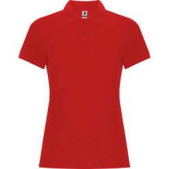Damska Koszulka Polo Pegaso Premium Z Krótkim Rękawem. Czerwone koszulki sportowe damskie ROLY, s, bez wzorów, bez ramiączek. Za 54.99 zł.