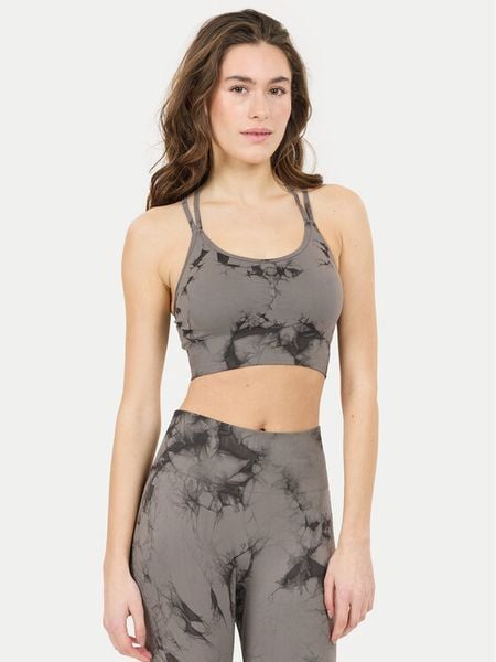 Athlecia Biustonosz sportowy Theresa W Tie Dye Seamless EA243306 Szary. Szare biustonosze sportowe damskie Athlecia, bez wzorów, z syntetyku. Za 59.99 zł.