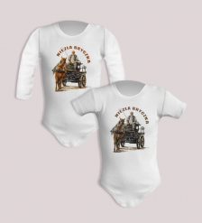 Bryczka — body (Rozmiar: 9M; Długość rękawa: długi; Rodzaj nadruku: Bryczka). Body niemowlęce nikiniki, bez wzorów, z bawełny, bez kołnierzyka, bez ramiączek. Za 59.00 zł.