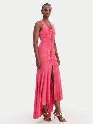 Just Cavalli Sukienka koktajlowa 80PAOB01 CJB04 Różowy Slim Fit. Czerwone sukienki damskie Just Cavalli, bez wzorów, z syntetyku, wizytowe, bez ramiączek. Za 1,670.99 zł.