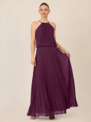 APART Sukienka plisowana w kolorze fioletowym rozmiar: 38. Różowe sukienki damskie Apart, bez wzorów, bez ramiączek. Za 369.99 zł.
