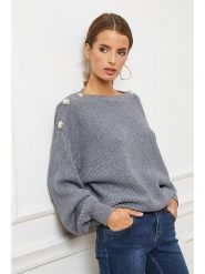 Joséfine Sweter "Cornella" w kolorze szarym rozmiar: S. Szare swetry klasyczne damskie Joséfine, s, z kaszmiru, bez kołnierzyka. Za 212.95 zł.