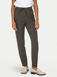 ONLY Spodnie materiałowe Poptrash 15330800 Szary Regular Fit. Szare spodnie materiałowe damskie Only, bez wzorów, z materiału. Za 189.99 zł.