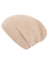 Zwillingsherz Kaszmirowa czapka beanie w kolorze beżowym rozmiar: onesize. Brązowe czapki damskie Zwillingsherz, bez wzorów, z kaszmiru. Za 189.29 zł.