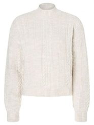 More & More Sweter w kolorze kremowym rozmiar: 42. Brązowe swetry klasyczne damskie More & More, ze splotem, bez kołnierzyka. Za 113.99 zł.