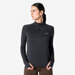 Bluza do biegania damska Kiprun Run Core ocieplana. Czerwone bluzy damskie KIPRUN, na zimę, l, bez wzorów, z materiału, bez kaptura. Za 59.99 zł.
