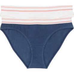 Figi (2 pary), bawełna organiczna bonprix biel wełny + jasny indygo. Białe figi bonprix, z bawełny. Za 35.98 zł.