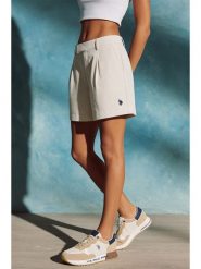 U.S. Polo Assn. Szorty w kolorze białym rozmiar: XL. Białe szorty damskie U.S. Polo Assn., bez wzorów, z bawełny. Za 148.96 zł.