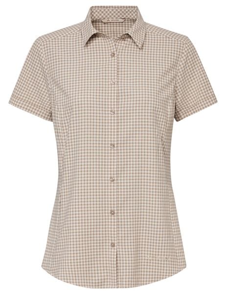 Koszula damska Seiland Shirt III. Brązowe koszule damskie Vaude, bez wzorów, z materiału, bez kołnierzyka, bez ramiączek. Za 370.90 zł.