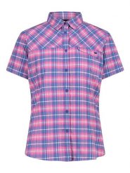 Cmp Koszula funkcyjna w kolorze niebiesko-jasnoróżowym rozmiar: 40. Niebieskie koszule damskie CMP, bez wzorów, z materiału, sportowe, bez kołnierzyka, bez ramiączek. Za 100.28 zł.