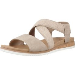 Sandały SKECHERS DESERT KISS LOW Jasnobrązowy. Brązowe sandały damskie Skechers, bez wzorów, z syntetyku, bez obcasa, bez zapięcia. Za 189.99 zł.