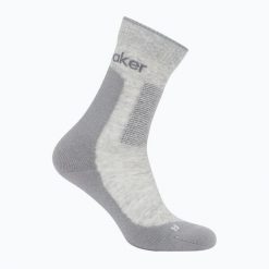 ICEBREAKER Skarpety damskie Merino Hike+ Medium Crew Blizzard hthr/alloy r.35-37. Szare skarpetki damskie Icebreaker, bez wzorów, z elastanu. Za 130.35 zł.