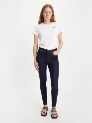 Levi's Dżinsy - Skinny fit - w kolorze granatowym rozmiar: W24/L32. Niebieskie jeansy damskie Levi's, z podwyższonym stanem. Za 196.24 zł.