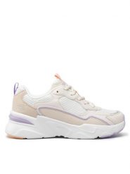 Skechers Sneakersy BOBS Chill Zone 117041/WNT Beżowy. Brązowe obuwie sportowe damskie Skechers, ze skóry, bez zapięcia. Za 199.99 zł.