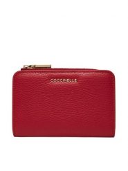 Coccinelle Portfel MW5 Metallic Soft E2 MW5 11 D1 01 Czerwony. Czerwone portfele damskie Coccinelle, bez wzorów, ze skóry. Za 449.99 zł.
